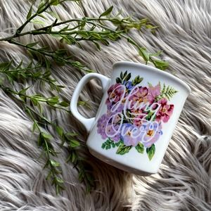 *SOLD* Floral "Hungover" Coffee Mug